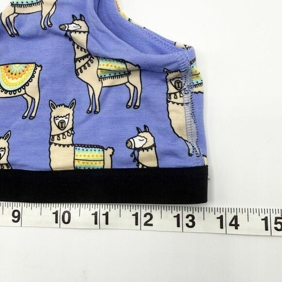 MeUndies Llama Print Purple U-Back Modal Cotton Bra - Women’s US M - Picture 5 of 7